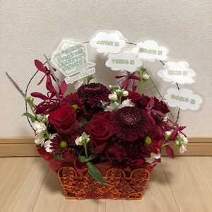 SparQlew様 ご出演 楽屋花