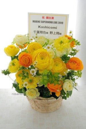 柏市民文化会館 公演 [MARINE SUPERNOVA LIVE 2019] Kashicomi 千葉翔也様 野上翔様ご出演祝い花